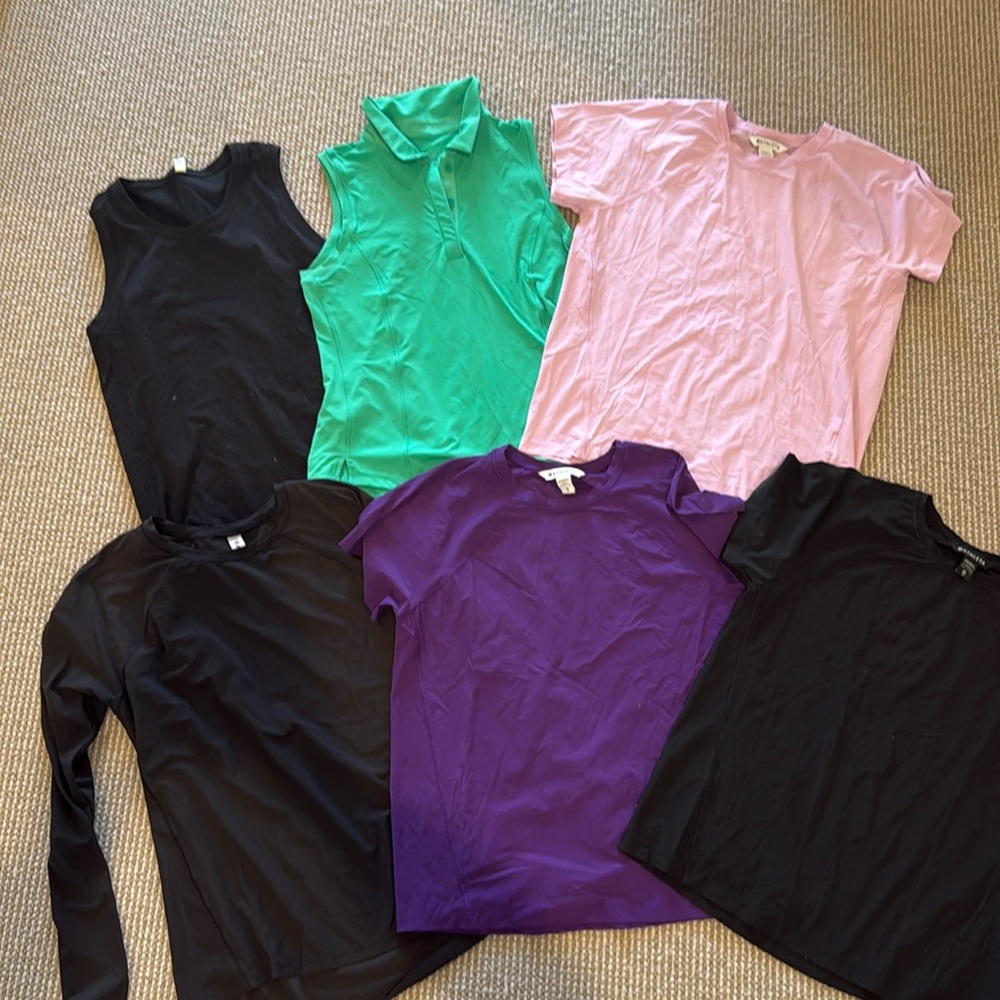 ATHLETA Short Sleeve Shirts XS and S